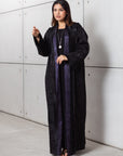 Reversible Abaya in Black & Plum