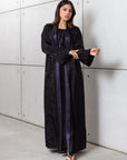 Reversible Abaya in Black & Plum