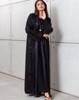 Reversible Abaya in Black & Plum