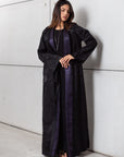 Reversible Abaya in Black & Plum