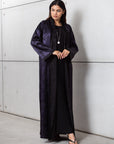 Reversible Abaya in Black & Plum