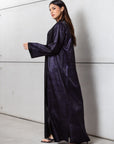 Reversible Abaya in Black & Plum