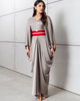 Butterfly Limited Kaftan in Silver Gray