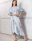 Cloud Wave Dress in Misty Blue