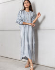 Cloud Wave Dress in Misty Blue