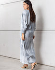 Cloud Wave Dress in Misty Blue