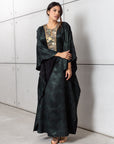 Floral Kaftan in Emerald Green