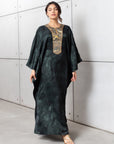 Floral Kaftan in Emerald Green