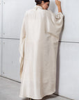 Silk Kaftan in Champagne with Red RTW