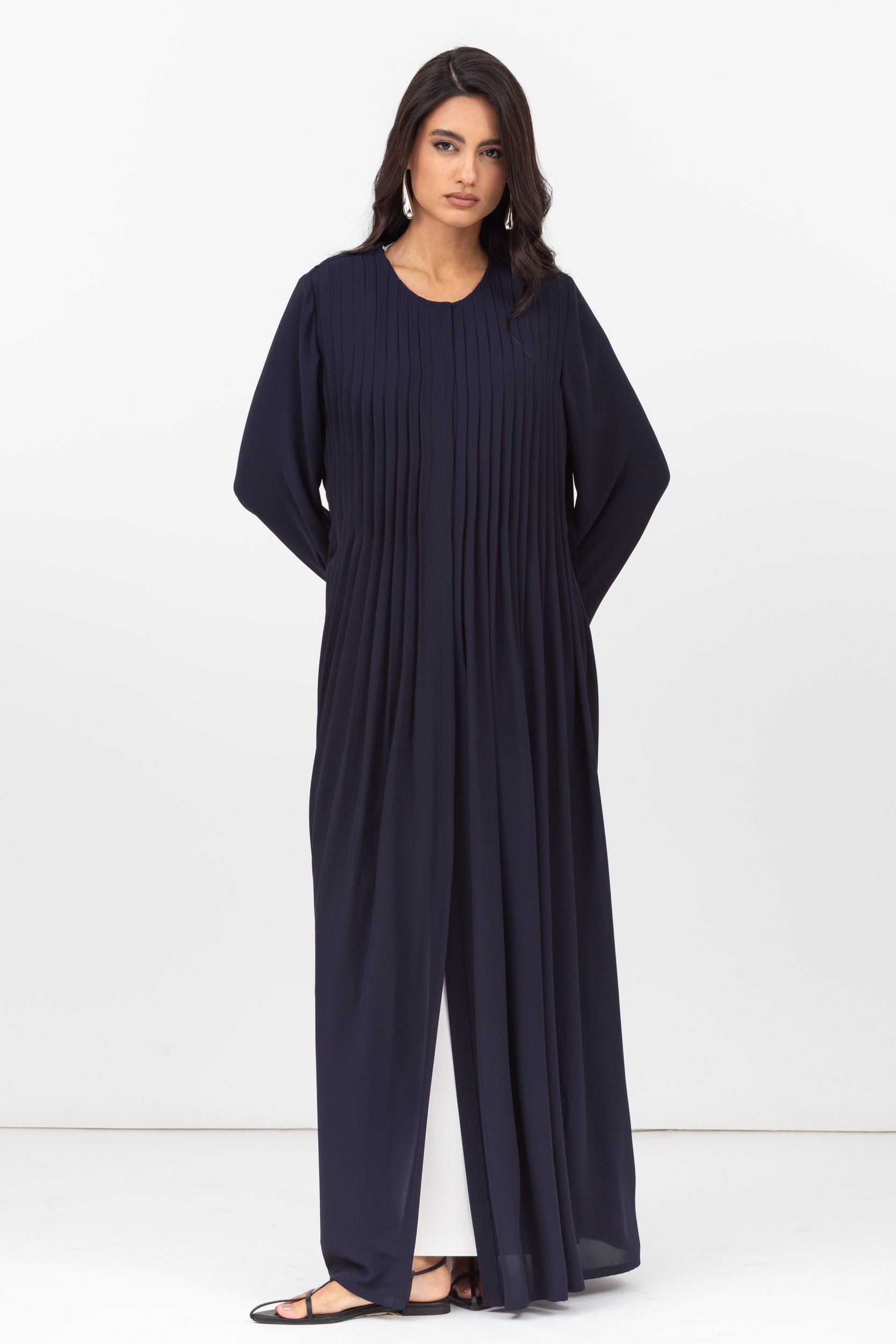 Navy Color Origami Abaya RTW