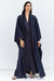 Flow Abaya in Navy Blue Tencel Twill