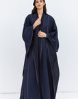 Flow Abaya in Navy Blue Tencel Twill
