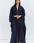 Flow Abaya in Navy Blue Tencel Twill