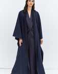 Flow Abaya in Navy Blue Tencel Twill