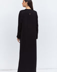 Front Panel Black and Brown Abaya