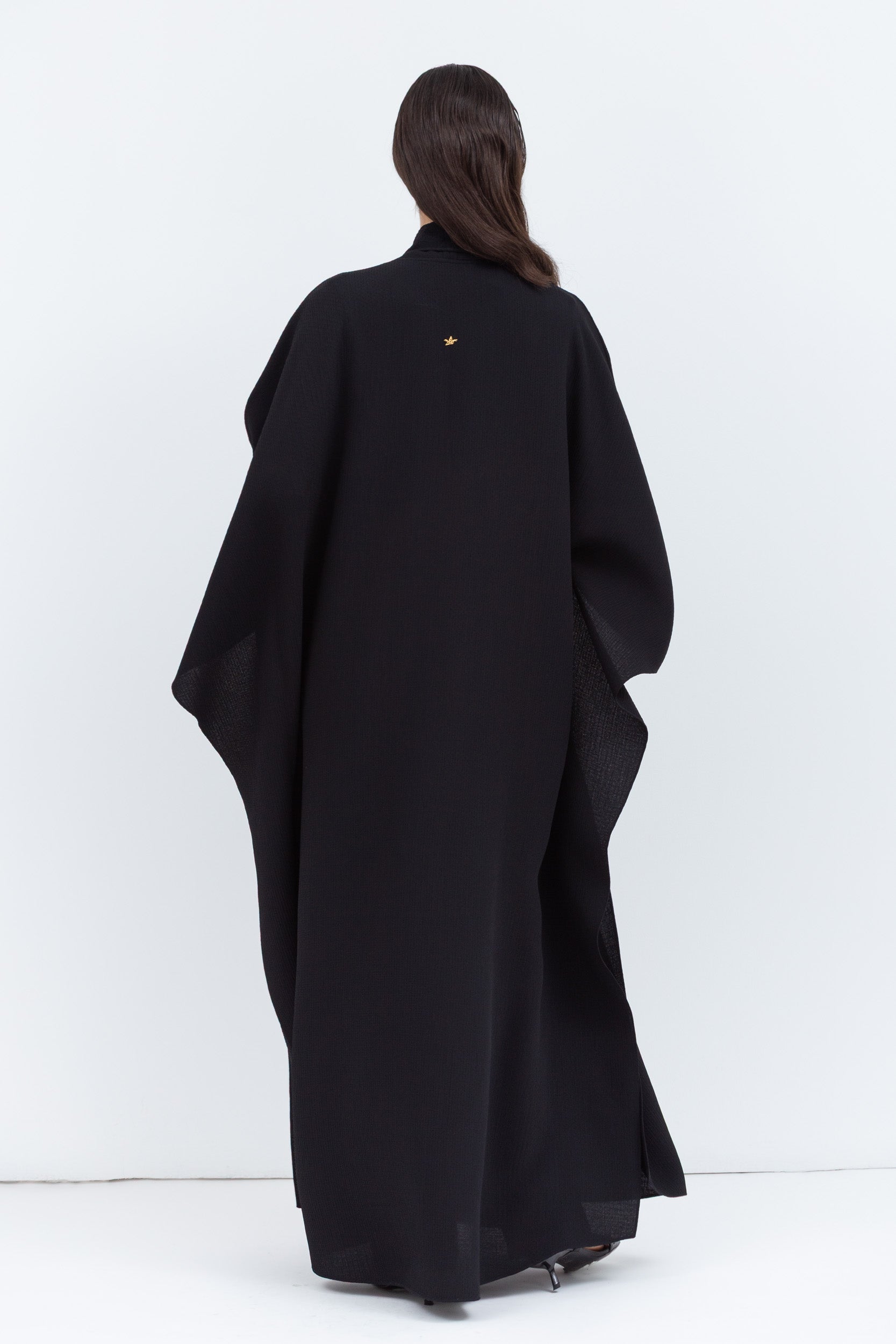 Flow Abaya in Black with Tie-String