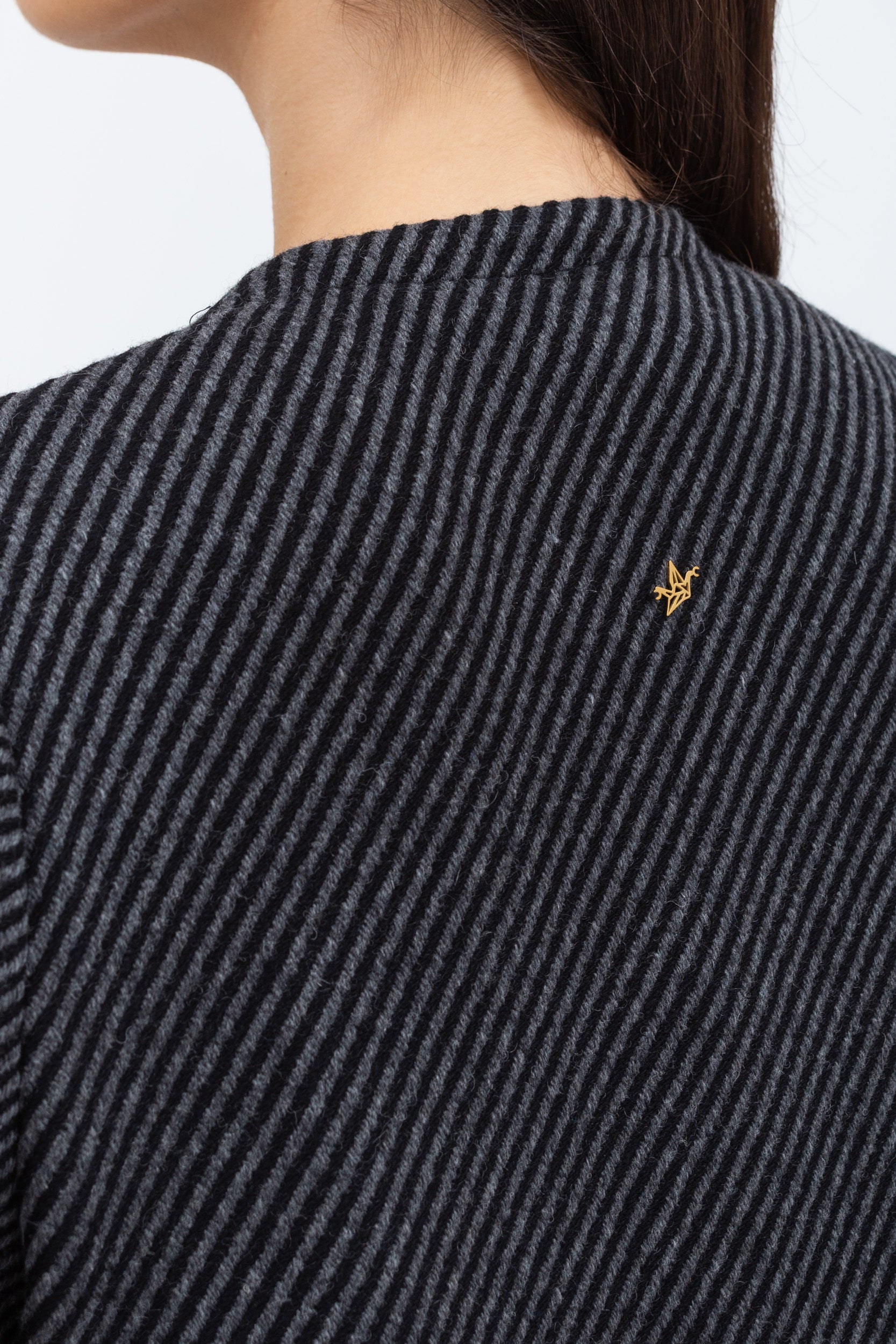 Straight Cut Winter Abaya in Gray