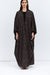 Butterfly Abaya in Black &amp; Brown Pattern