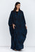 Butterfly Abaya in Blue Brown Pattern