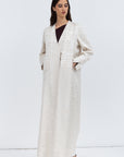 Jacket Abaya in Ivory Pattern