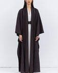 Flow Abaya in Brown Tencel Twill