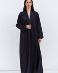 Layer Abaya in Blue Pattern