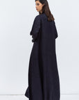 Layer Abaya in Blue Pattern
