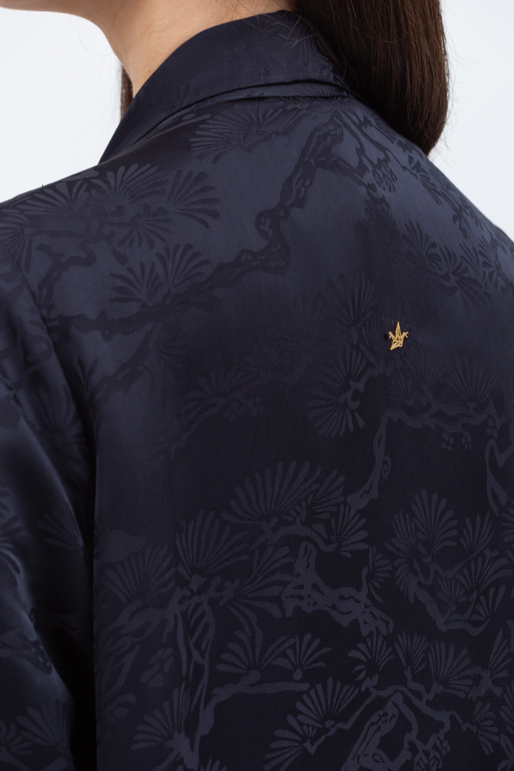 Layer Abaya in Blue Pattern