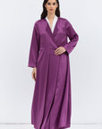 Layer Abaya in Polished Fuchsia Pink