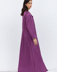 Layer Abaya in Polished Fuchsia Pink