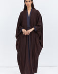 Butterfly Abaya in Brown Pattern