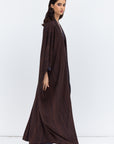 Butterfly Abaya in Brown Pattern