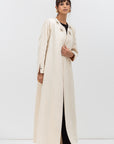 Embellished Front Abaya in Beige RTW