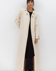 Embellished Front Abaya in Beige