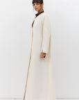 Front Closing Abaya in Offwhite