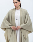 Flow Abaya in Textured Green Tea RTW