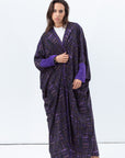 Butterfly Abaya in Purple Pattern