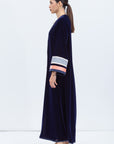Velvet Kaftan in Rich Royal Blue