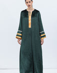 Velvet Kaftan in Rich Emerald Green