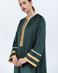Velvet Kaftan in Rich Emerald Green RTW
