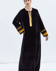 Velvet Kaftan in Black