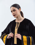 Velvet Kaftan in Black