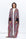 Butterfly Abaya in Mixed Print with Black Detailing
