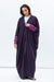 Butterfly Abaya in Forest Green with Vibrant Fuchsia Pebble Print