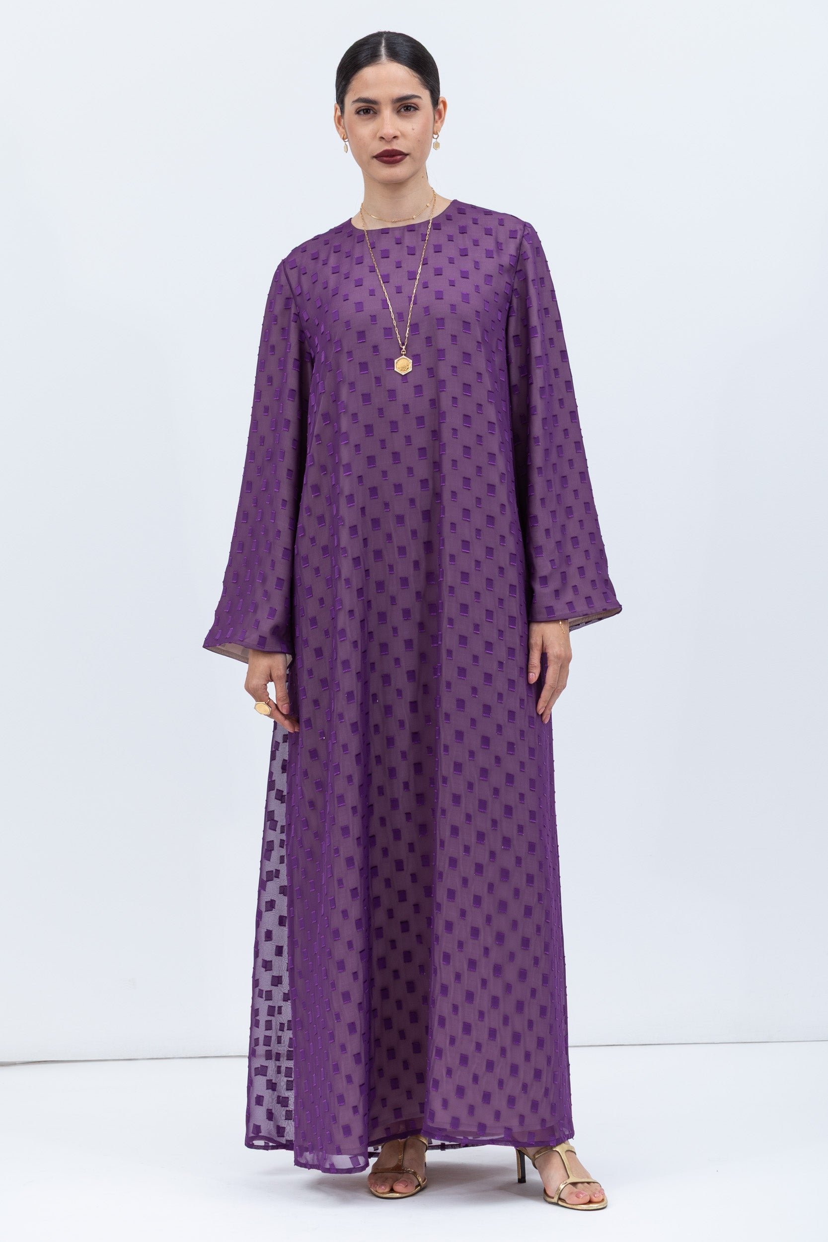 Purple Flowy Kaftan Purple Flowy Kaftan
