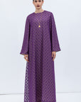 Purple Flowy Kaftan