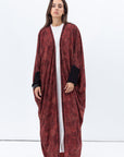 Butterfly Abaya in Coral Pattern