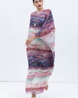 Brushstrokes Flowy Kaftan