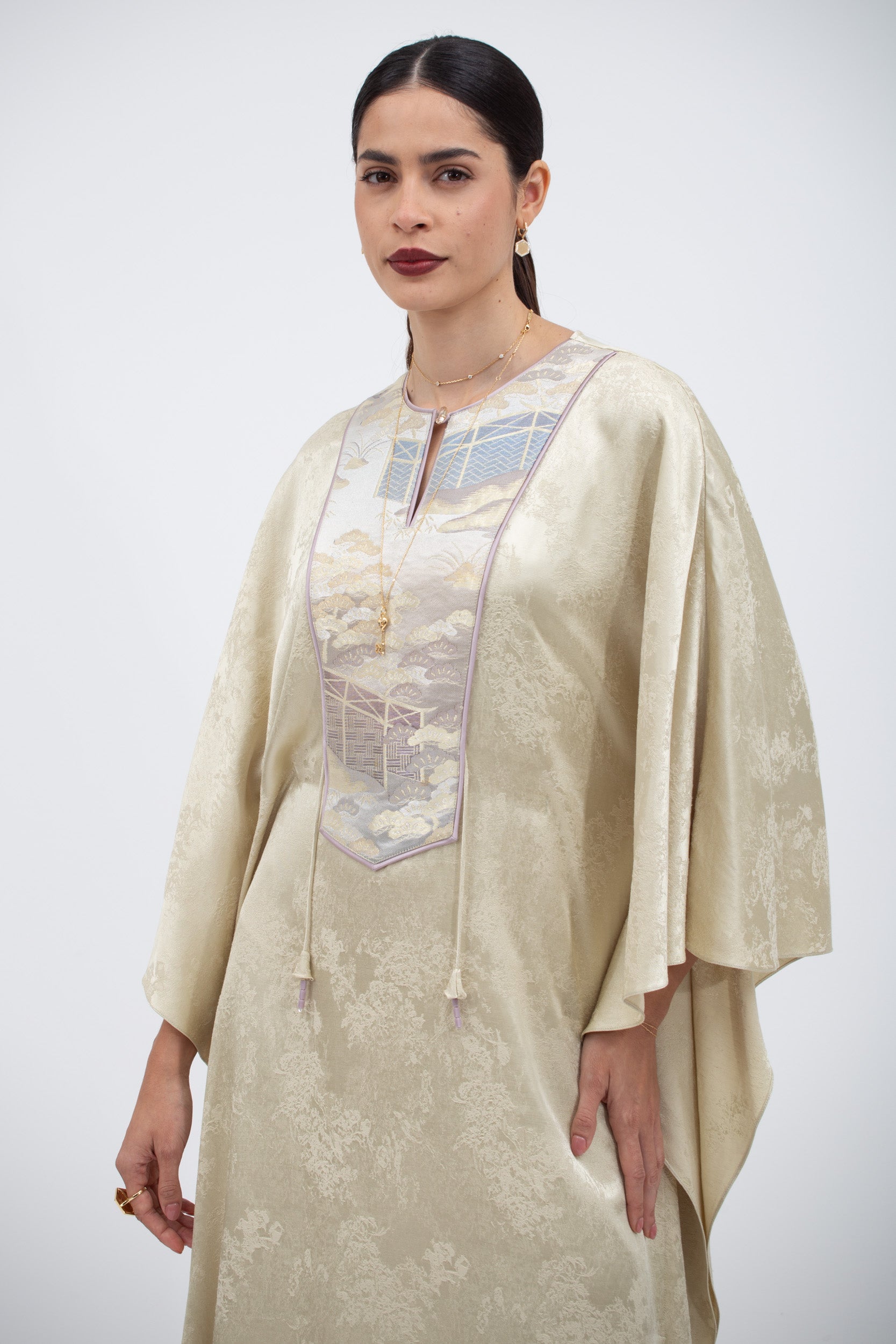sheen kaftan dress Purple Haze Pret Studio | Apsara Formals