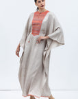 Kaftan with Orange Collar